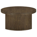  Coaster Furniture Sweeney 722838 39-inch Round Wood Occasional Coffee Table - Dark Walnut IMAGE 6