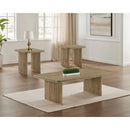  Coaster Furniture Adina 722858-S3 3-piece Wood Coffee Table Set - Distressed Light Brown IMAGE 2