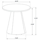  Coaster Furniture Franklin 722978-S2 2-piece Round Pedestal Coffee Table Set - Grey/Dark Brown IMAGE 7