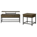  Coaster Furniture Byers 723778-S2 2-piece Lift Top Coffee and End Table Set - Brown Oak IMAGE 1