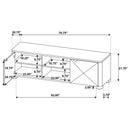  Coaster Furniture Marcelo 736063 71-inch TV Stand Media Console - Coffee IMAGE 14