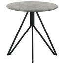  Coaster Furniture Hadi 736178-S2 2-piece Round SmartTop Coffee and End Table Set - Cement IMAGE 3