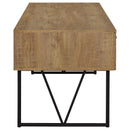  Coaster Furniture Analiese 801851 63-inch 4-drawer Writing Desk - Mango IMAGE 9