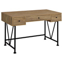  Coaster Furniture Analiese 802001 47-inch 3-drawer Writing Desk - Mango IMAGE 1