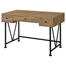  Coaster Furniture Analiese 802001 47-inch 3-drawer Writing Desk - Mango IMAGE 3