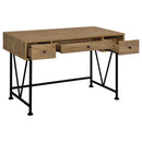  Coaster Furniture Analiese 802001 47-inch 3-drawer Writing Desk - Mango IMAGE 6
