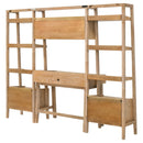  Coaster Furniture Fabian 802041-SET 4-piece Computer Desk and Bookshelf Set  - Distressed Light Brown IMAGE 5