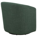  Coaster Furniture Mossbrook 903222 Fabric Upholstered Swivel Accent Chair - Green IMAGE 2