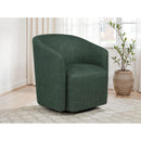  Coaster Furniture Mossbrook 903222 Fabric Upholstered Swivel Accent Chair - Green IMAGE 7