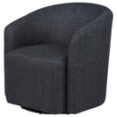  Coaster Furniture Mossbrook 903223 Fabric Upholstered Swivel Accent Chair - Anthracite IMAGE 11