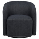  Coaster Furniture Mossbrook 903223 Fabric Upholstered Swivel Accent Chair - Anthracite IMAGE 8