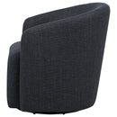  Coaster Furniture Mossbrook 903223 Fabric Upholstered Swivel Accent Chair - Anthracite IMAGE 9