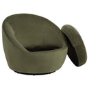  Coaster Furniture Myernick 903229 Velvet Upholstered Swivel Accent Chair - Olive IMAGE 10