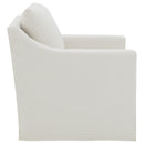  Coaster Furniture Winter 904133 Upholstered Sloped Arm Accent Swivel Chair - Beige IMAGE 11