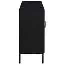  Coaster Furniture Jess 950420 2-door Arched Fluted Glass Accent Cabinet - Black IMAGE 4