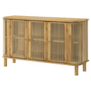 Coaster Furniture Ervine 950460 3-Door Rope Panel Sideboard Accent Storage Cabinet - Natural IMAGE 14