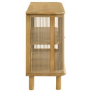  Coaster Furniture Ervine 950460 3-Door Rope Panel Sideboard Accent Storage Cabinet - Natural IMAGE 15