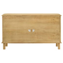  Coaster Furniture Ervine 950460 3-Door Rope Panel Sideboard Accent Storage Cabinet - Natural IMAGE 8
