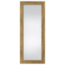  Coaster Furniture Cadence 961654 Tempered Glass Full Length Standing Mirror - Mango IMAGE 2