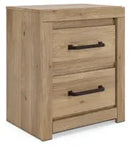 B1045-92 Signature Design by Ashley Brozmont Two Drawer Nightstand