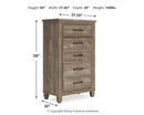 B2710-245 Ashley Yarbeck Five Drawer Chest