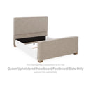 Ashley Dakmore Queen Upholstered Headboard/Footboard/Slats