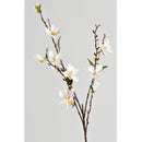 D&W Silks White Magnolia Stem - FL2556