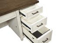 Aspenhome Caraway 66" Executive Desk Aged Ivory  I248-303-SLT-1
