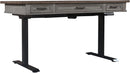 I248-360T-SLT/IUAB-301-1 AspenHome Adj. Desk Base w/ 60" Adj. Lift Desk Top (HOI display behind the counter)