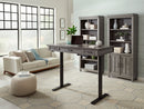 I248-360T-SLT/IUAB-301-1 AspenHome Adj. Desk Base w/ 60" Adj. Lift Desk Top (HOI display behind the counter)
