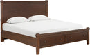 I3356-402/403D/412 Channing Group Queen Bed with Storage by Aspenhome - Harvest Cherry