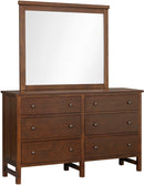 I3356-453/462 Channing Group Dresser and Landscape Mirror by Aspenhome - Harvest Cherry