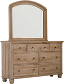 Aspenhome Cambridge Khaki Double Dresser and Mirror ICB-454/462-KHK-7