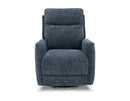 3PHL-1490 1114-45 Barcalounger Maben Maze Denim Trip 3P Swivel Recliner