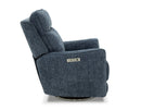3PHL-1490 1114-45 Barcalounger Maben Maze Denim Trip 3P Swivel Recliner