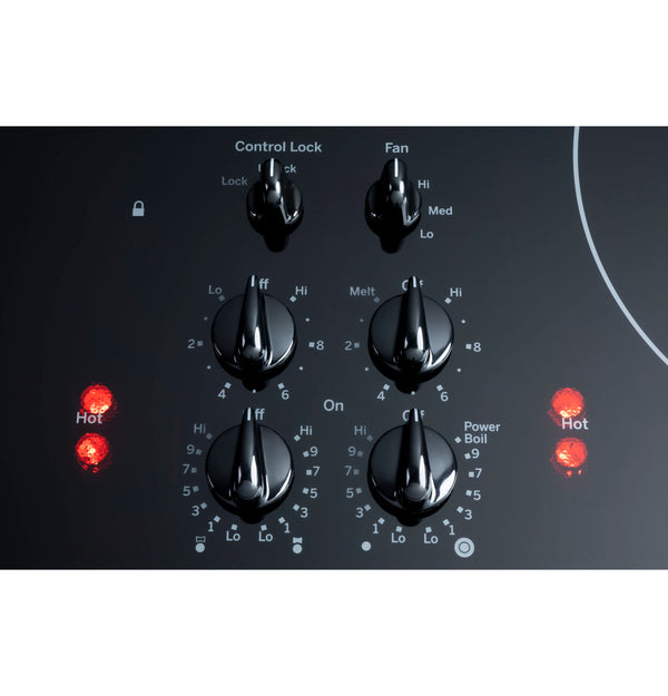 PP9830DRBB VZ023132 GE Profile™ 30" Downdraft Electric Cooktop