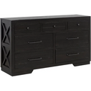 4330-0703/4334-0703 Cottage Creek Crescent Dresser & Mirror (Brown)