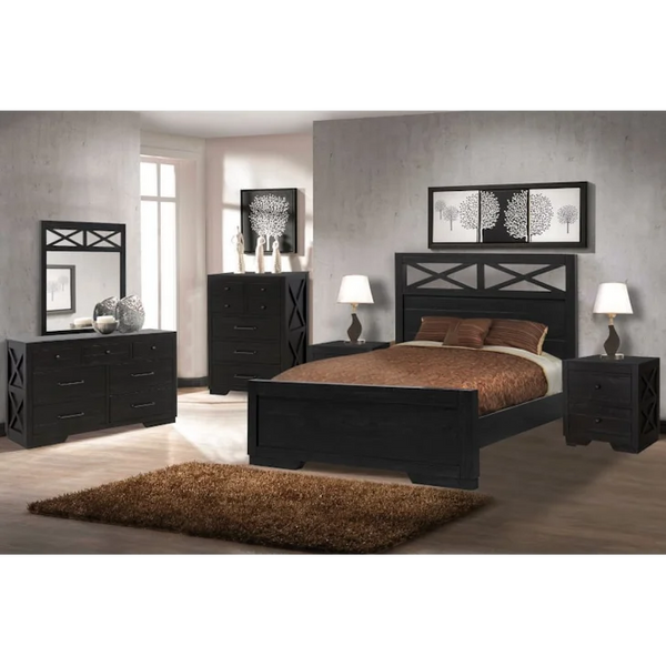 4330-0703/4334-0703 Cottage Creek Crescent Dresser & Mirror (Brown)