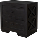 4336-0703 Cottage Creek Crescent Nightstand with USB (Brown)