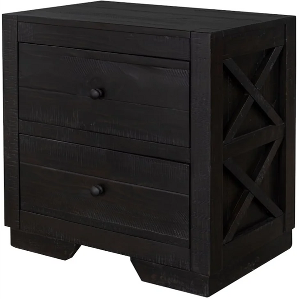 4336-0703 Cottage Creek Crescent Nightstand with USB (Brown)