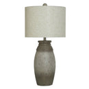 KHL333534 StyleCraft Home Collection Bronzecotta Cast Resin Table Lamp