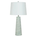L333328 StyleCraft Home Collection Sky Blue Washed Cone Ribbed Table Lamp Base