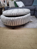 A002362XXX Jonathan Louis Large Round Storage Ottoman Otf