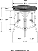 936069-Coaster Accent Table, Black